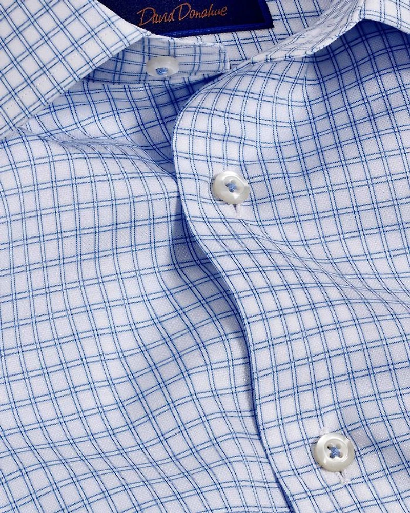 Trim Fit Dobby Check Dress Shirt