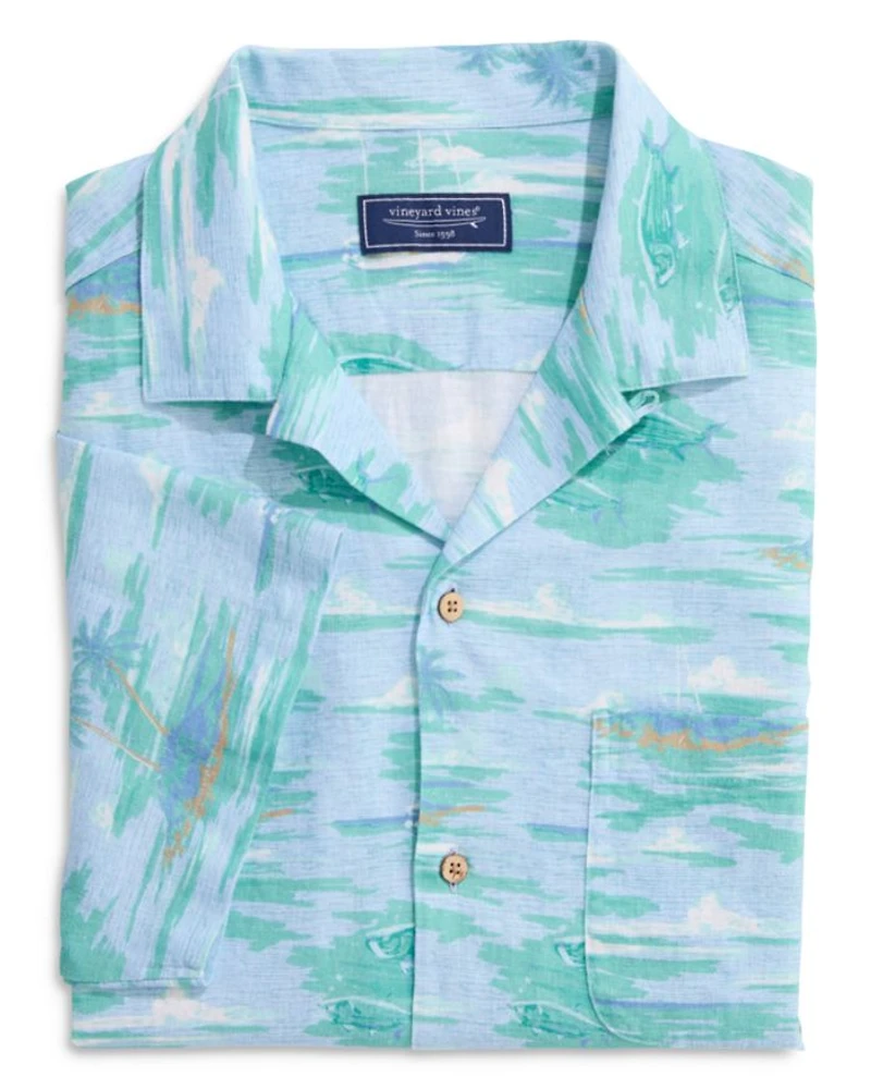 Island Life Regular Fit Short Sleeve Cabana Shirt
