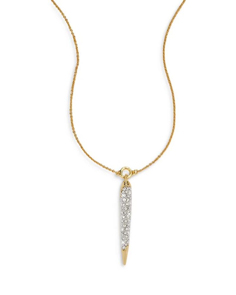 Solanelas Crystal Spear Necklace, 16"