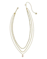 Mini Elisa Triple Strand Necklace, 16"