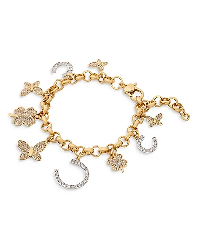 kate spade new york Pave Lucky Charm Statement Bracelet
