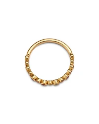 14K Yellow Gold Multi Sapphire Bezel Stack Ring