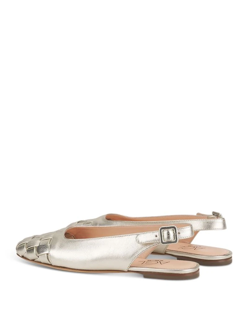 Women's Mara Woven Slingback Flats