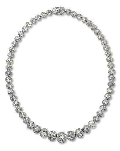 Bloomingdale's Fine Collection Diamond Graduated Pave Necklace