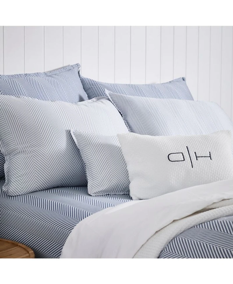 Leze Blue Linen 4 Piece Set, Full