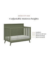 Palma 4 in 1 Convertible Crib with Toddler Bed Conversion Kit
