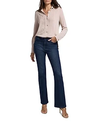 Pleated Cardigan Shirt