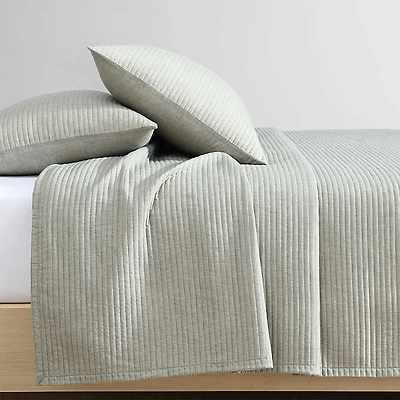 Calvin Klein Mini Channel Stitch Solid 3 Piece Quilt Set