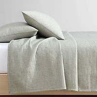 Calvin Klein Mini Channel Stitch Solid 3 Piece Quilt Set