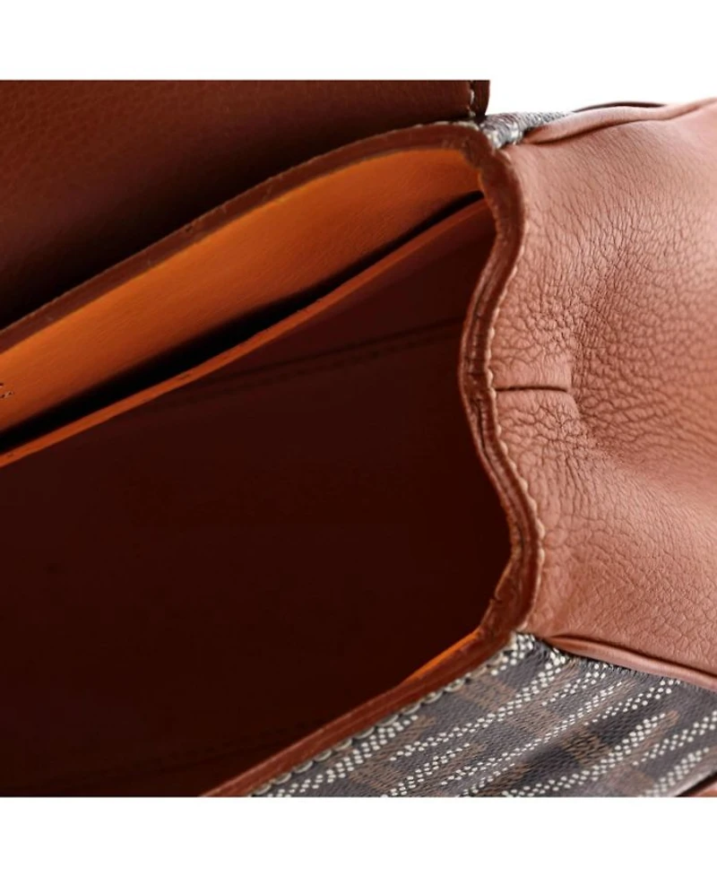 Mini Saigon Top Handle Bag Coated Canvas with Leather