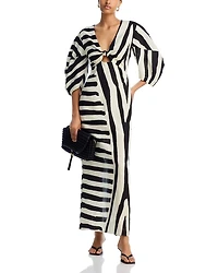 Gaia Striped Cut Out Maxi Dress
