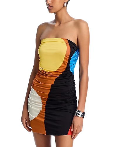 Cala de la Cruz Biana Printed Mini Dress