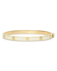 Miller Double T Studded Bangle Bracelet in Gold Tone Stainless Steel