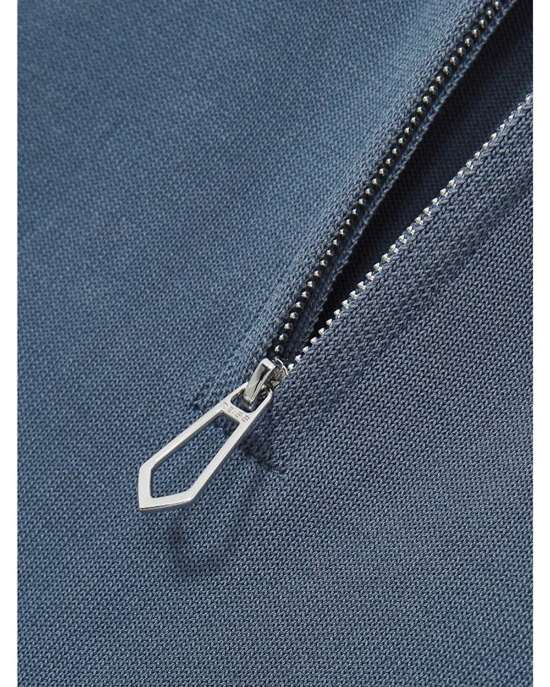 Berkley Slim Fit Quarter Zip Knit Polo Shirt