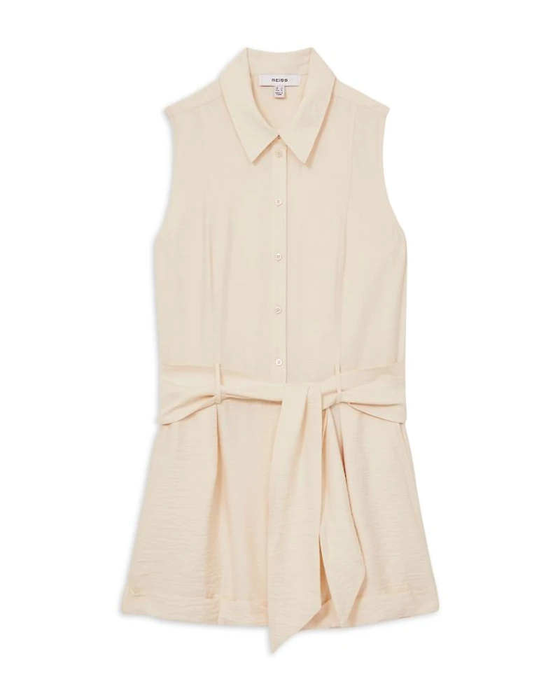 Belted Sleeveless Playsuit