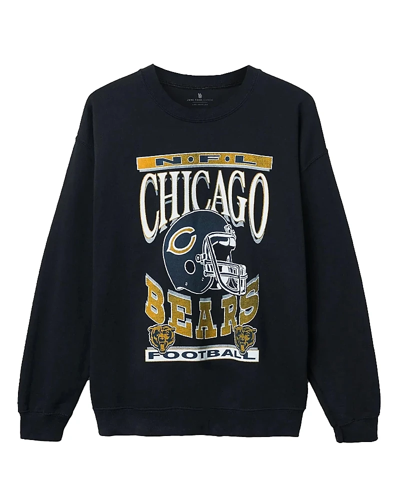 Junk Food Clothing Unisex Nfl Chicago Bears Helmet Flea Market Crew