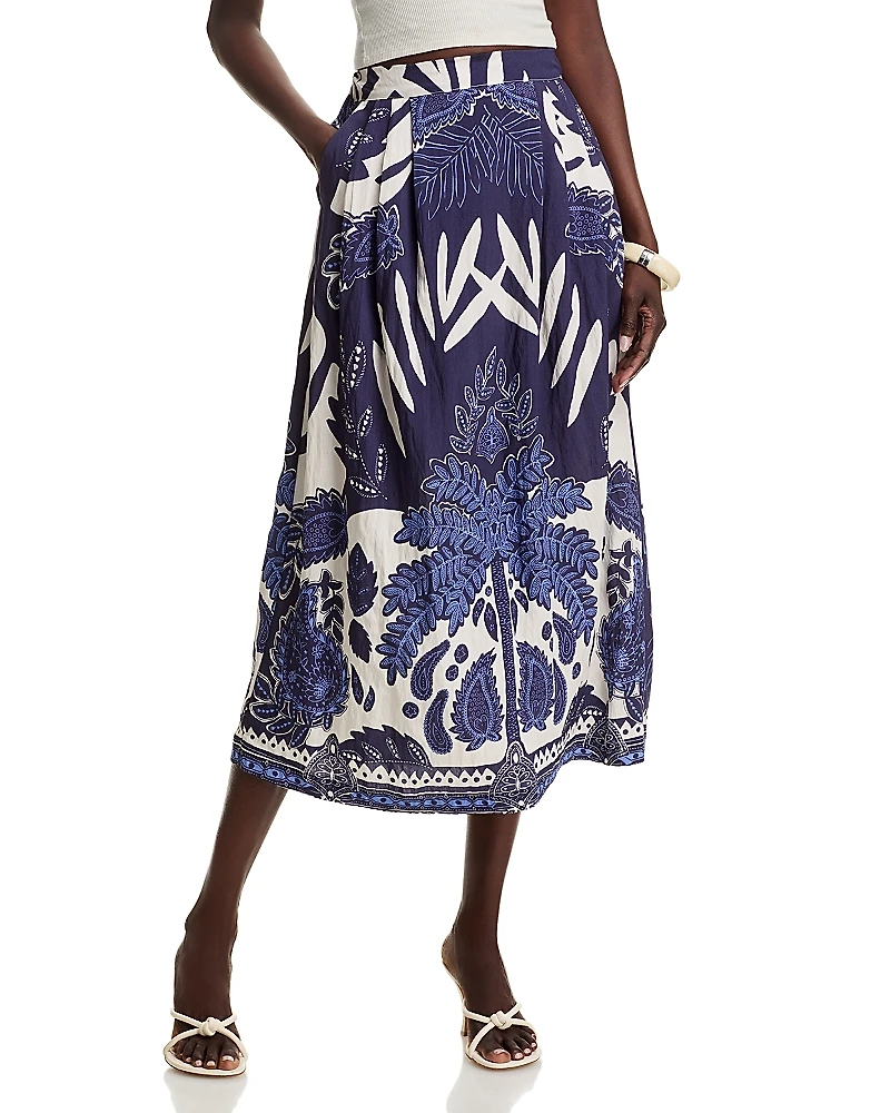 La Fee Maraboutee Printed Midi Skirt