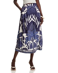 La Fee Maraboutee Printed Midi Skirt