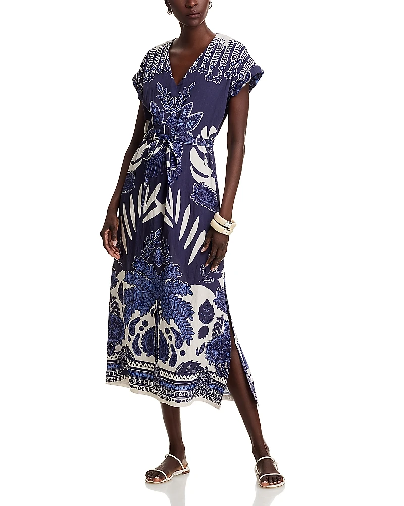 La Fee Maraboutee V Neck Midi Dress