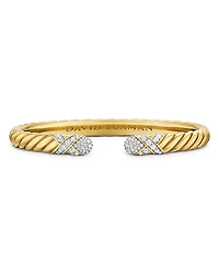 Sculpted Cable X Cuff Bracelet