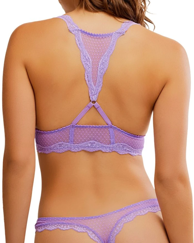 Midweek Dotted Mesh Thong