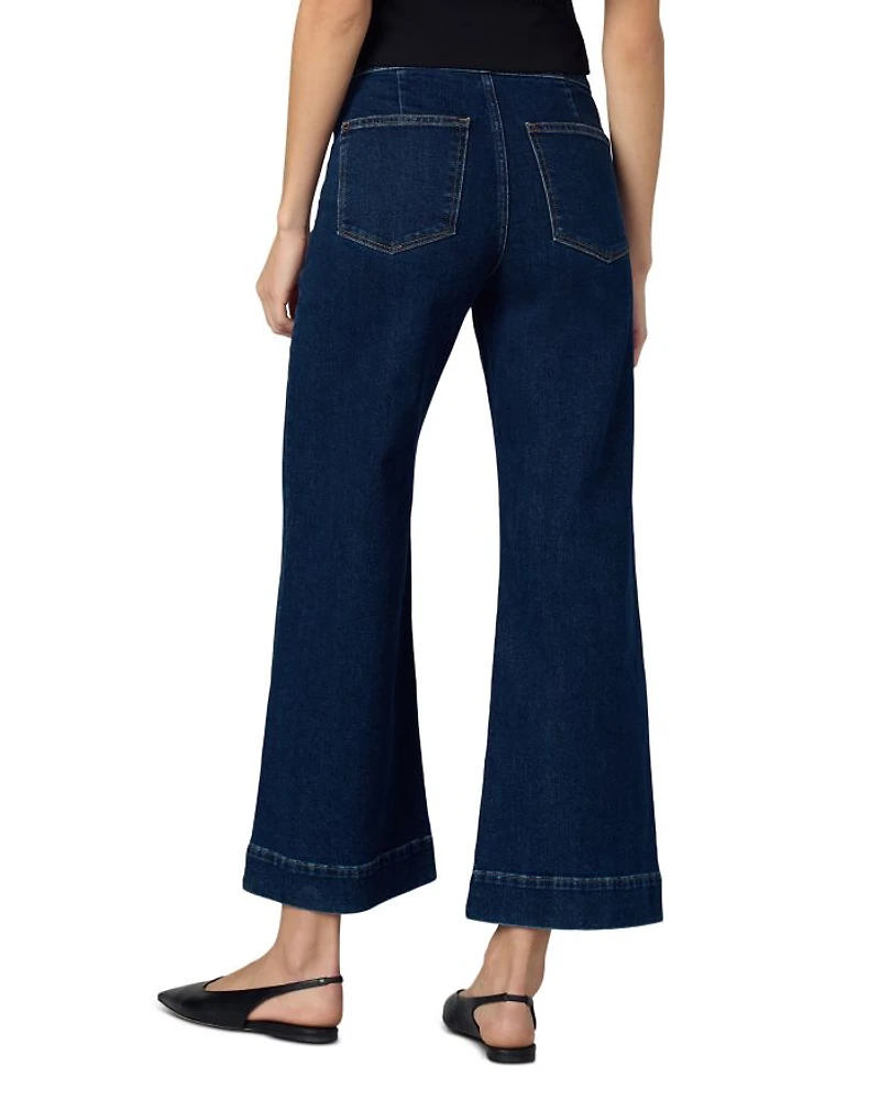 The Elia High Rise Wide Leg Ankle Jeans Magnetic