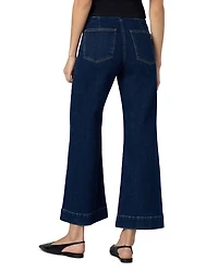 The Elia High Rise Wide Leg Ankle Jeans Magnetic
