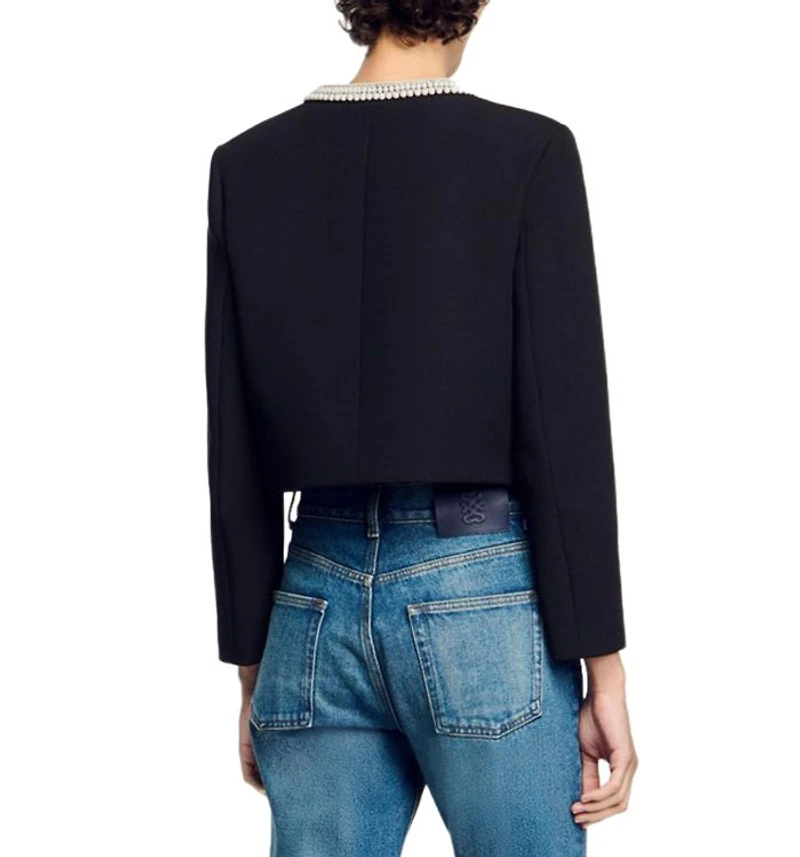 Beaded Collar Jacket