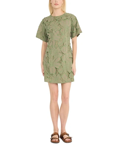 Embroidered Mini Dress