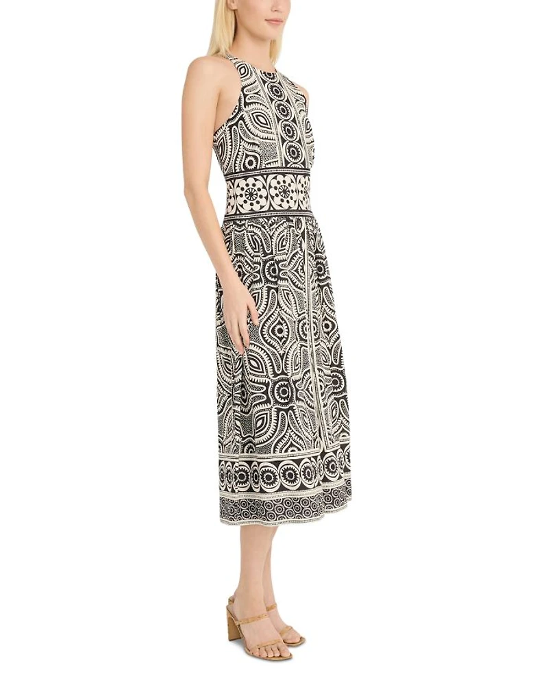 Border Print Dress
