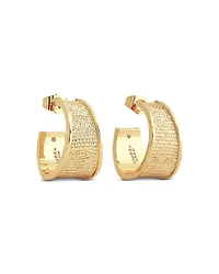 Anabel Aram Enchanted Forest Bark Hoop Earrings