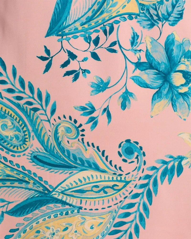 Printed Halter Mini Dress