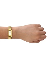 The Eleanor Angled Two-Hand Gold-Tone Stainless Steel Watch, 19mm x 37mm