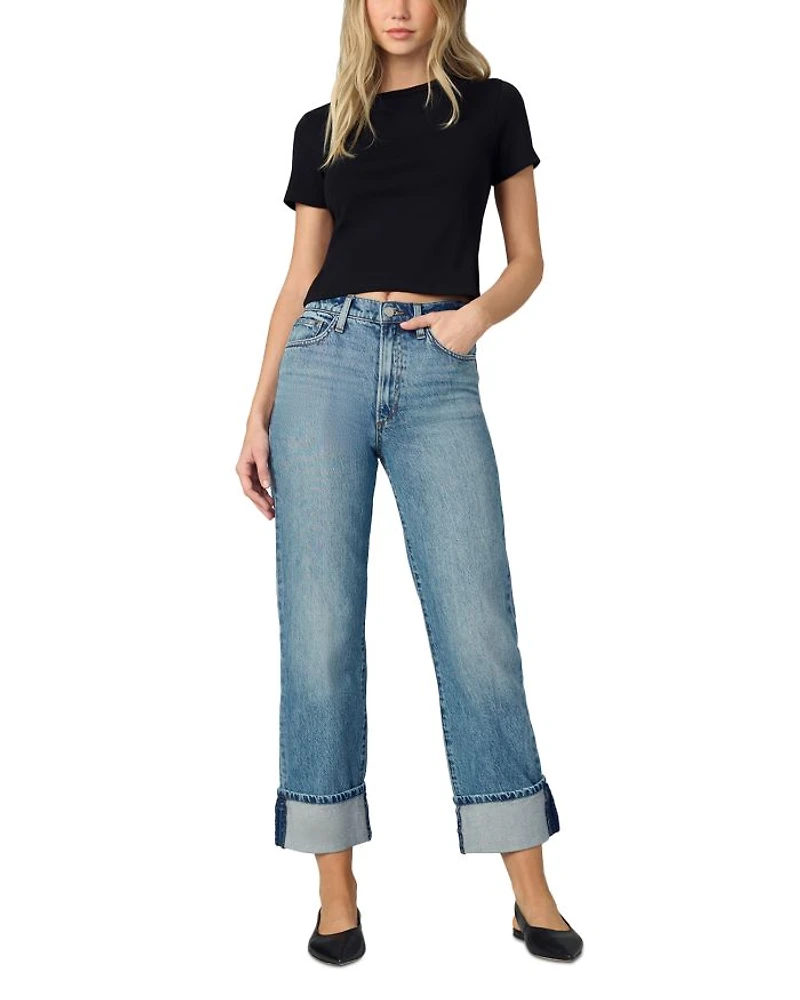 The Margot High Rise Cuffed Straight Jeans Showdown