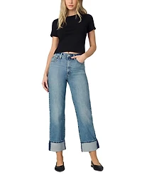The Margot High Rise Cuffed Straight Jeans Showdown