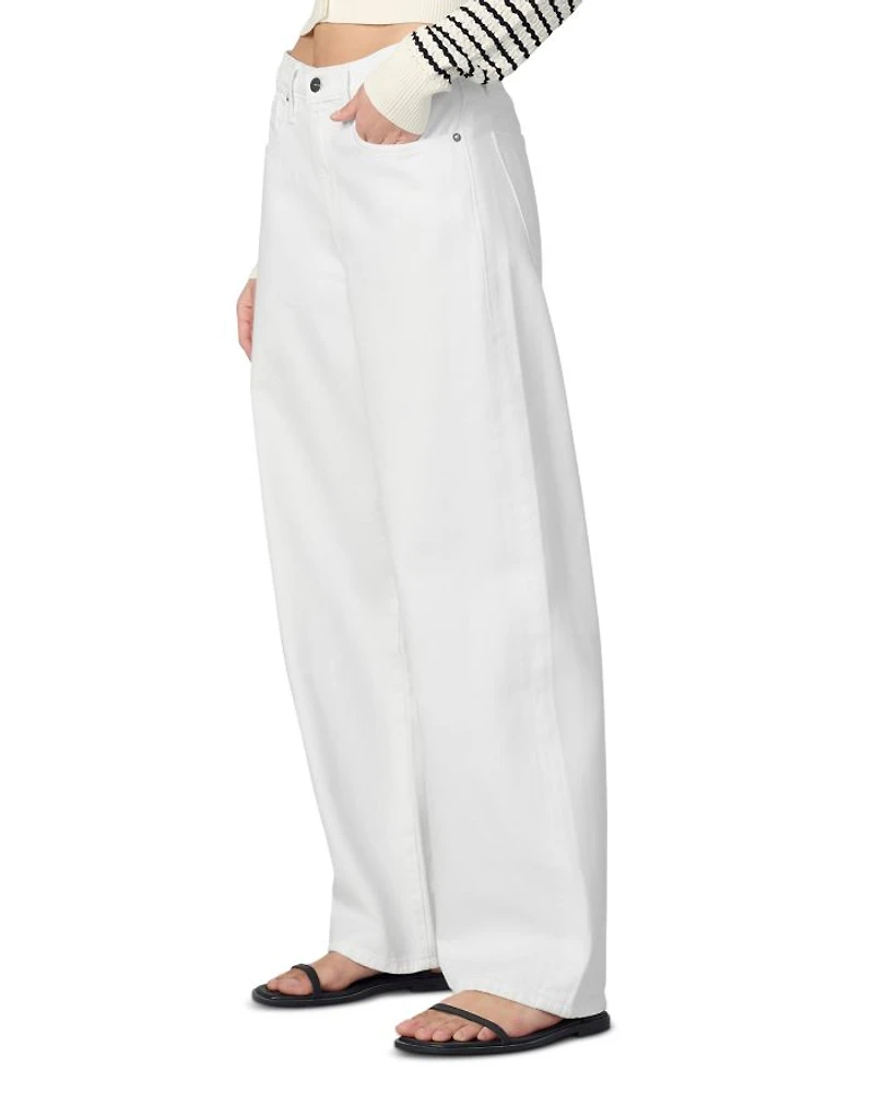 The Ryan Low Slung Baggy Jeans White
