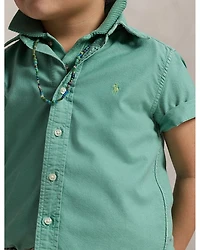 Boys' Cotton Oxford Short Sleeve Shirt - Little Kid