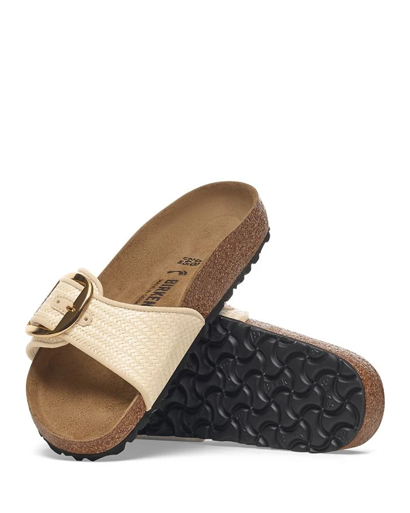 Women's Madrid Big Buckle Raffia Sandals