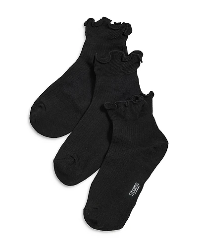 Stems Everyday Classic Ruffled Socks, Pack of 3