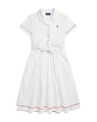 Girls' Cotton Poplin Boxy Top & Skirt Set - Big Kid