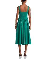 Tie Front Midi Dress - Exclusive