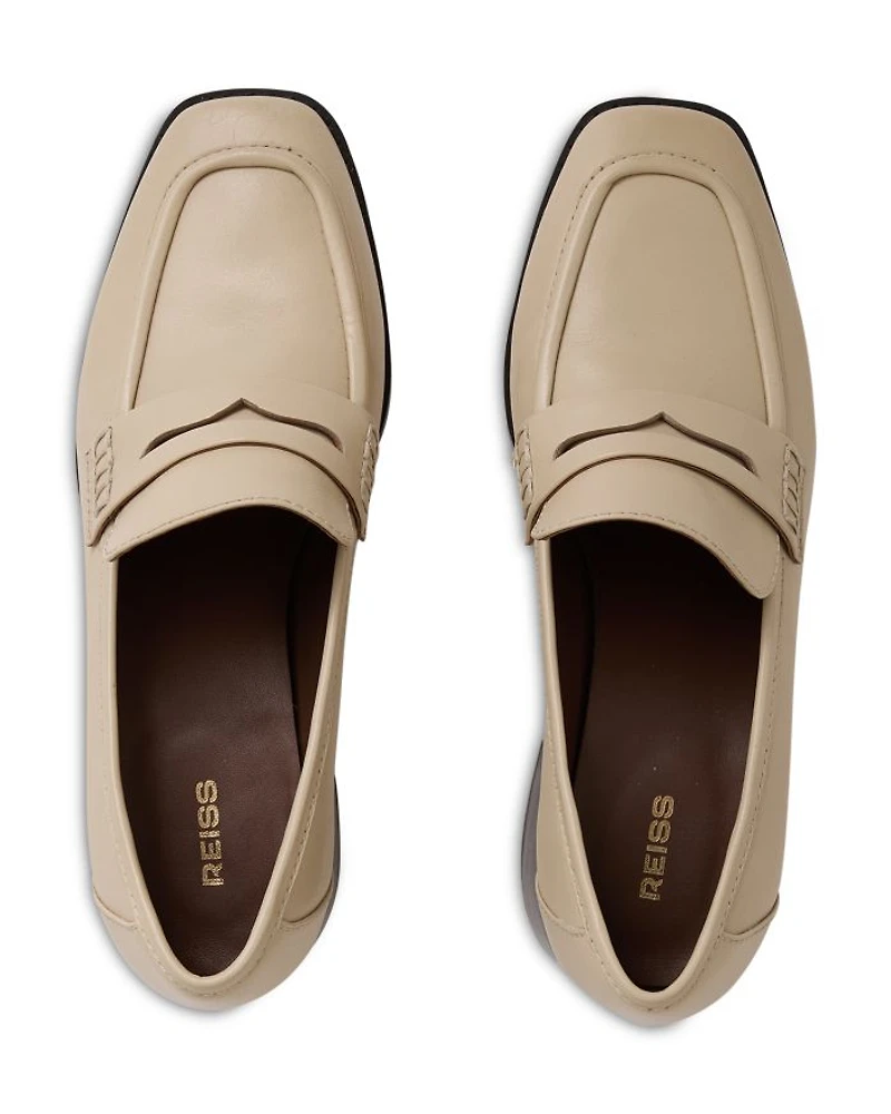 Women's Heidi Almond Toe Block Heel Loafers
