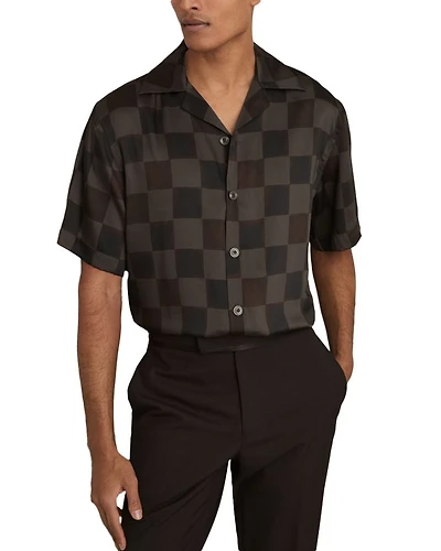 Reny Checkered Cuban Print Shirt