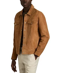 Eden Suede Press Stud Jacket