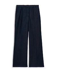 Petite Reed Denim Look Wide Leg Pants
