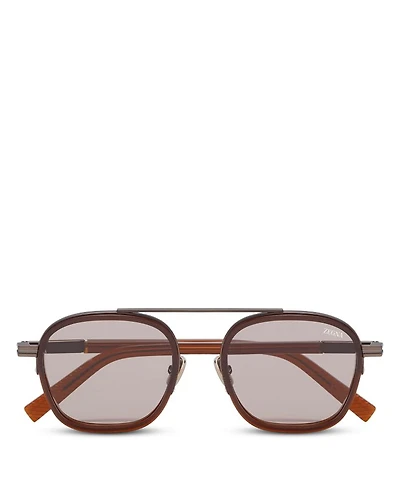 Orizzonte I Acetate & Metal Sunglasses, 51mm