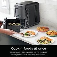 DoubleStack 2 Basket 10 Qt Air Fryer With Smart Thermometer