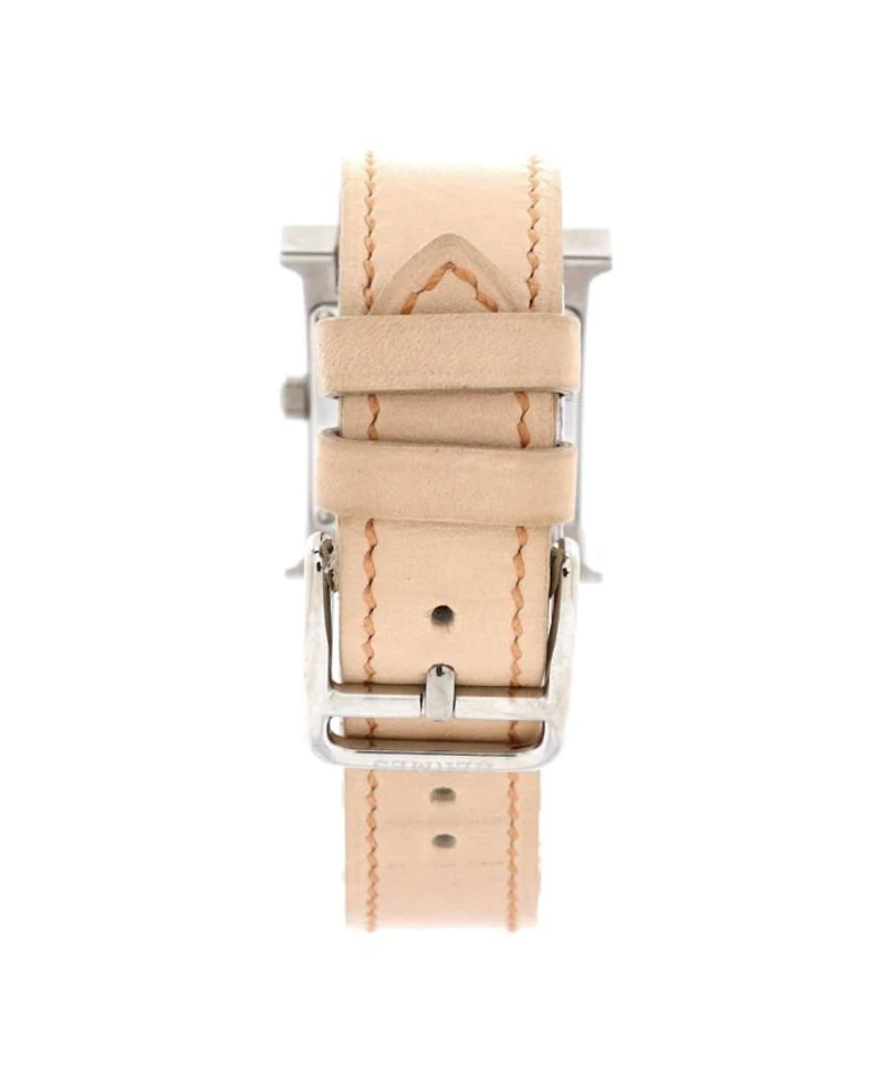 Heure H Quartz Watch in Stainless Steel and Leather 21mm