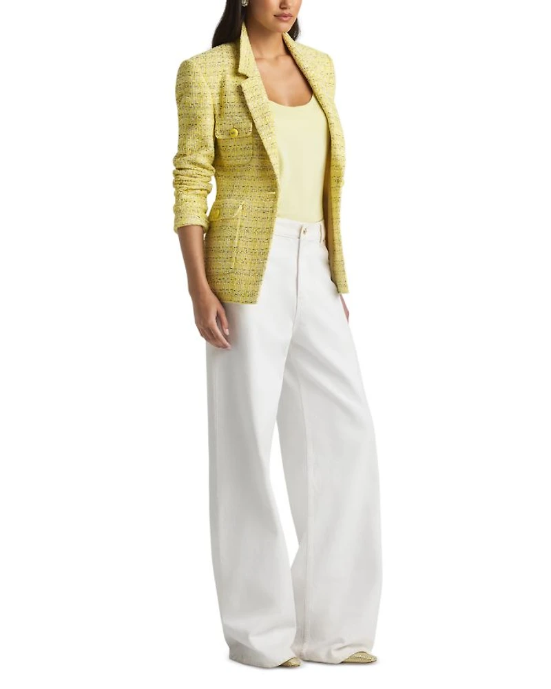 Metallic Tweed Lightweight Jacket