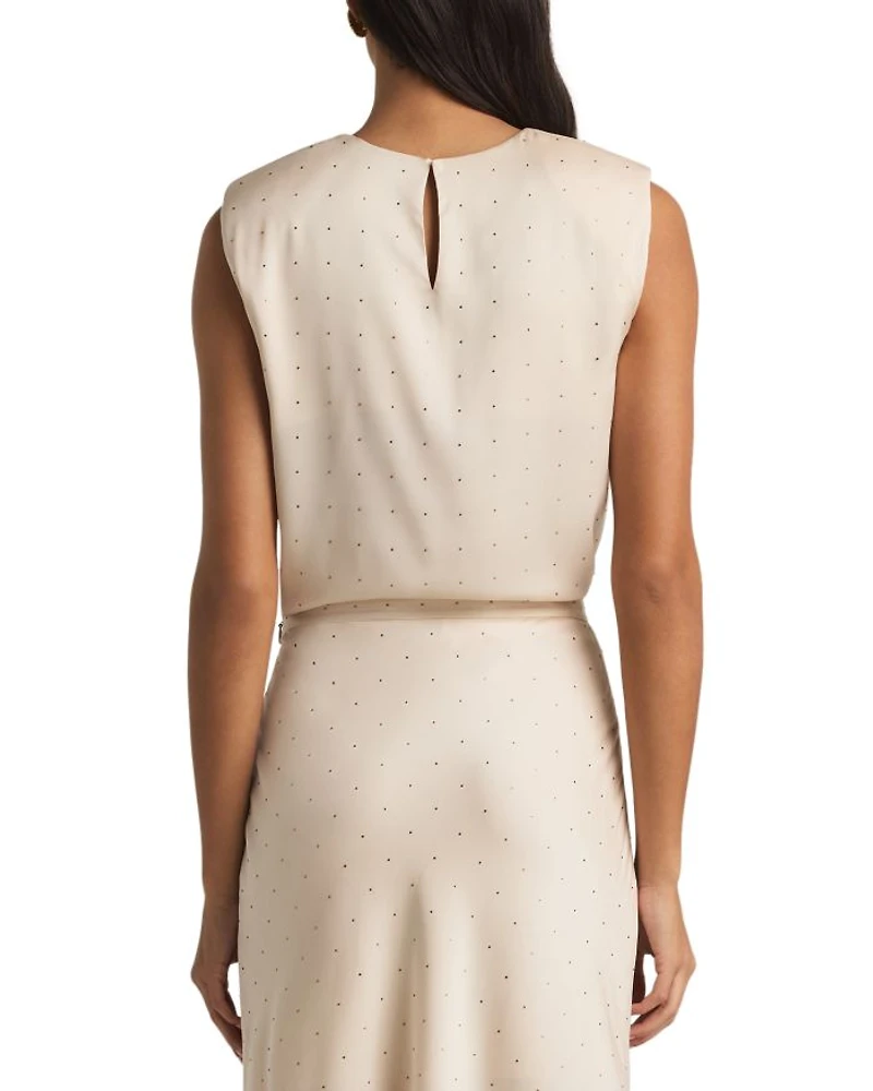 Embellished Sleeveless Top